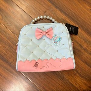 Disney Loungefly Cinderella Handbag Crossbody Purse Pearl 70th Anniversary